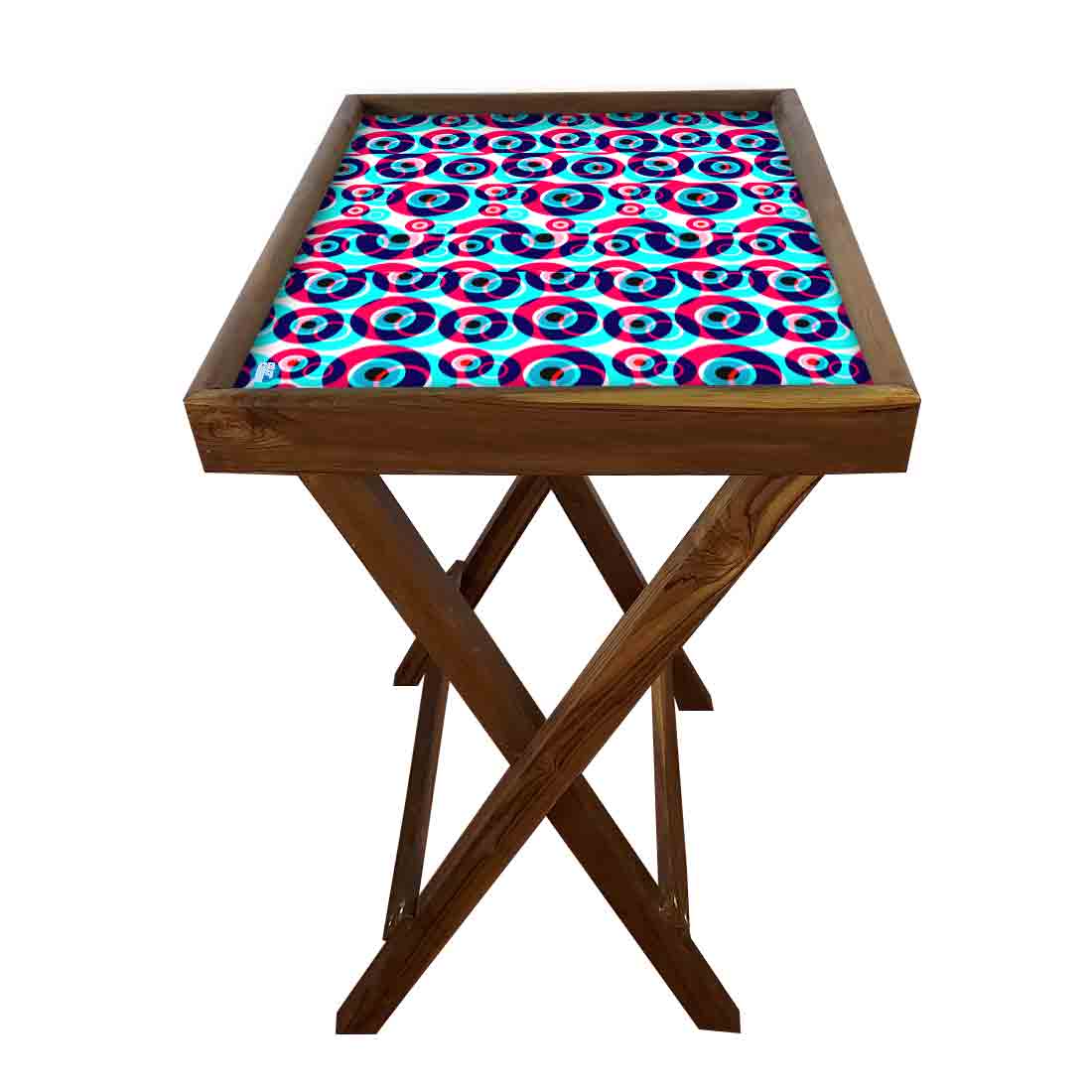Wooden TV Tables for Eating Breakfast Serving Table - Evil Eye Protector - Image 15