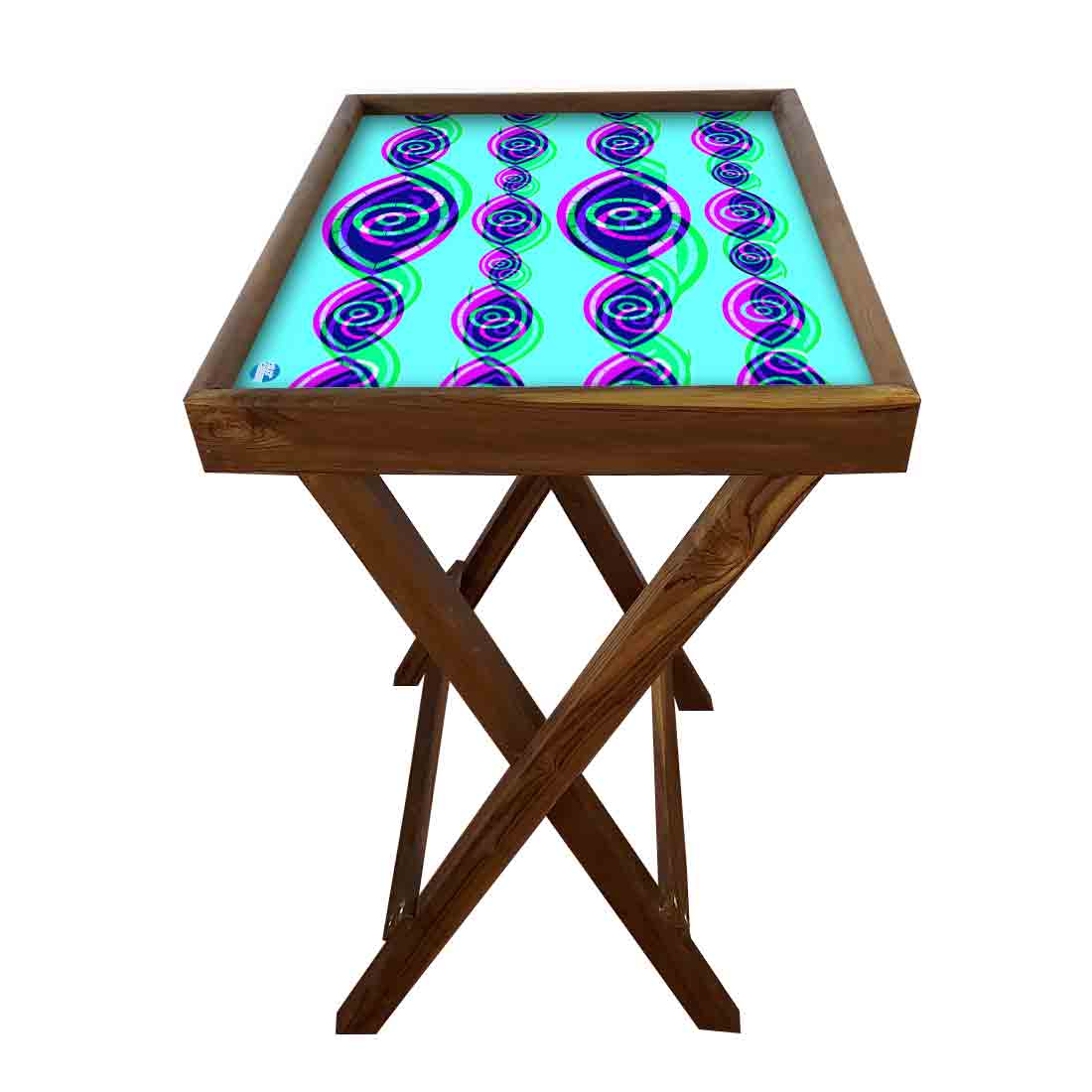 Wooden TV Tables for Eating Breakfast Serving Table - Evil Eye Protector - Image 19