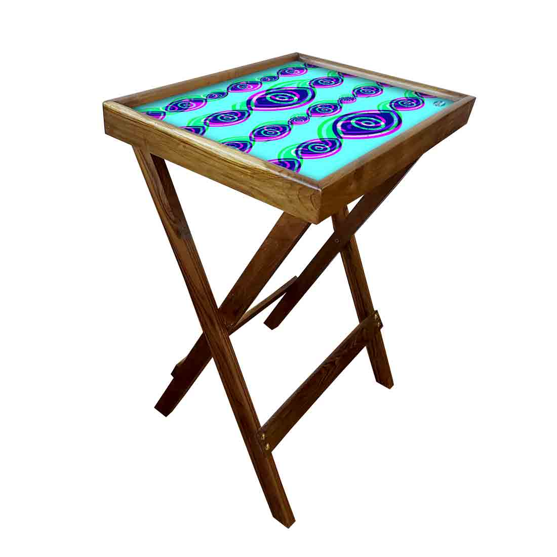 Wooden TV Tables for Eating Breakfast Serving Table - Evil Eye Protector - Image 28