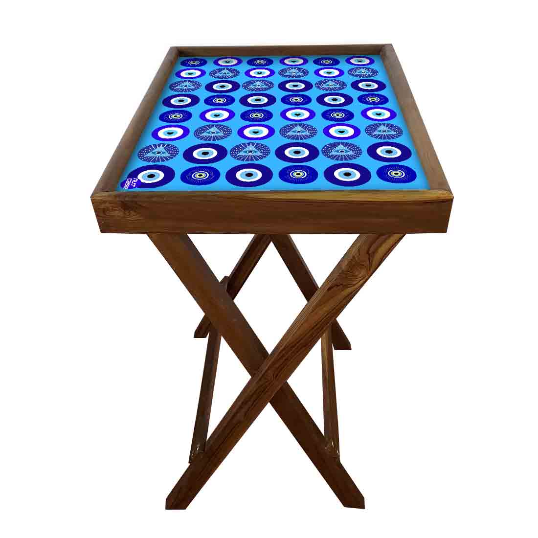 Wooden TV Tables for Eating Breakfast Serving Table - Evil Eye Protector - Image 6