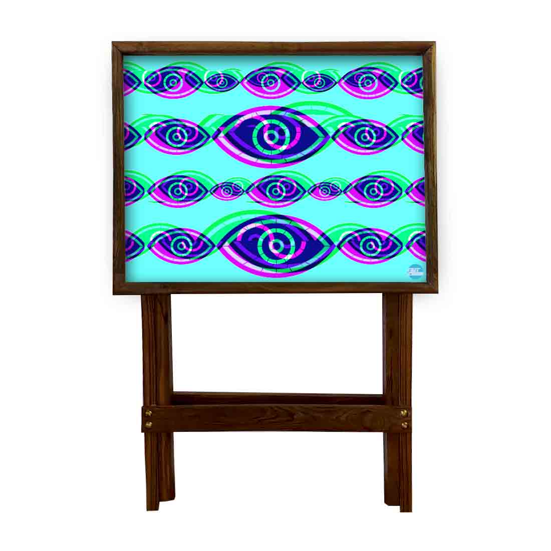 Wooden TV Tables for Eating Breakfast Serving Table - Evil Eye Protector - Image 9