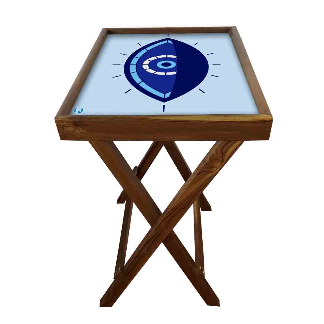 Foldable Living Room Tray Table Serving Corner Rack - Evil Eye Protector - Image 10
