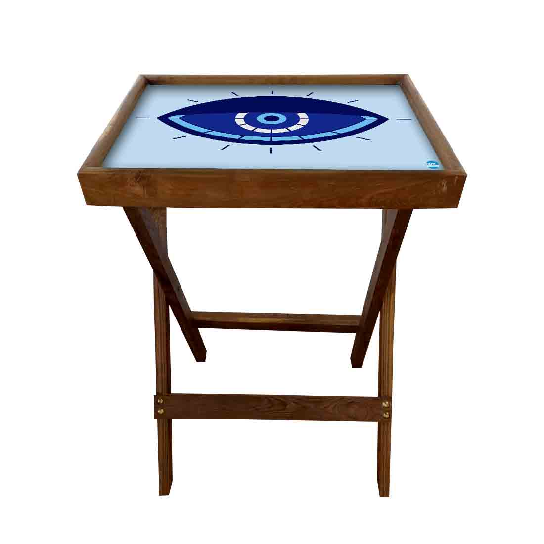 Foldable Living Room Tray Table Serving Corner Rack - Evil Eye Protector - Image 16