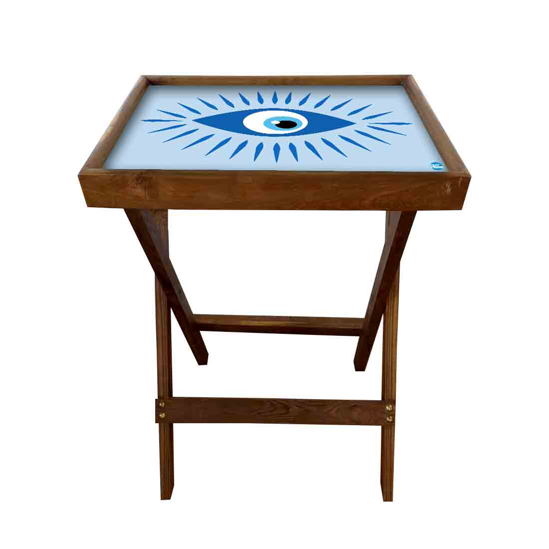 Foldable Living Room Tray Table Serving Corner Rack - Evil Eye Protector - Image 18