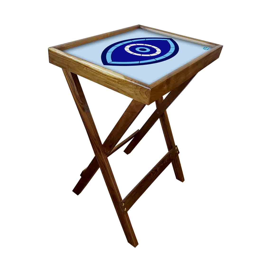 Foldable Living Room Tray Table Serving Corner Rack - Evil Eye Protector - Image 19