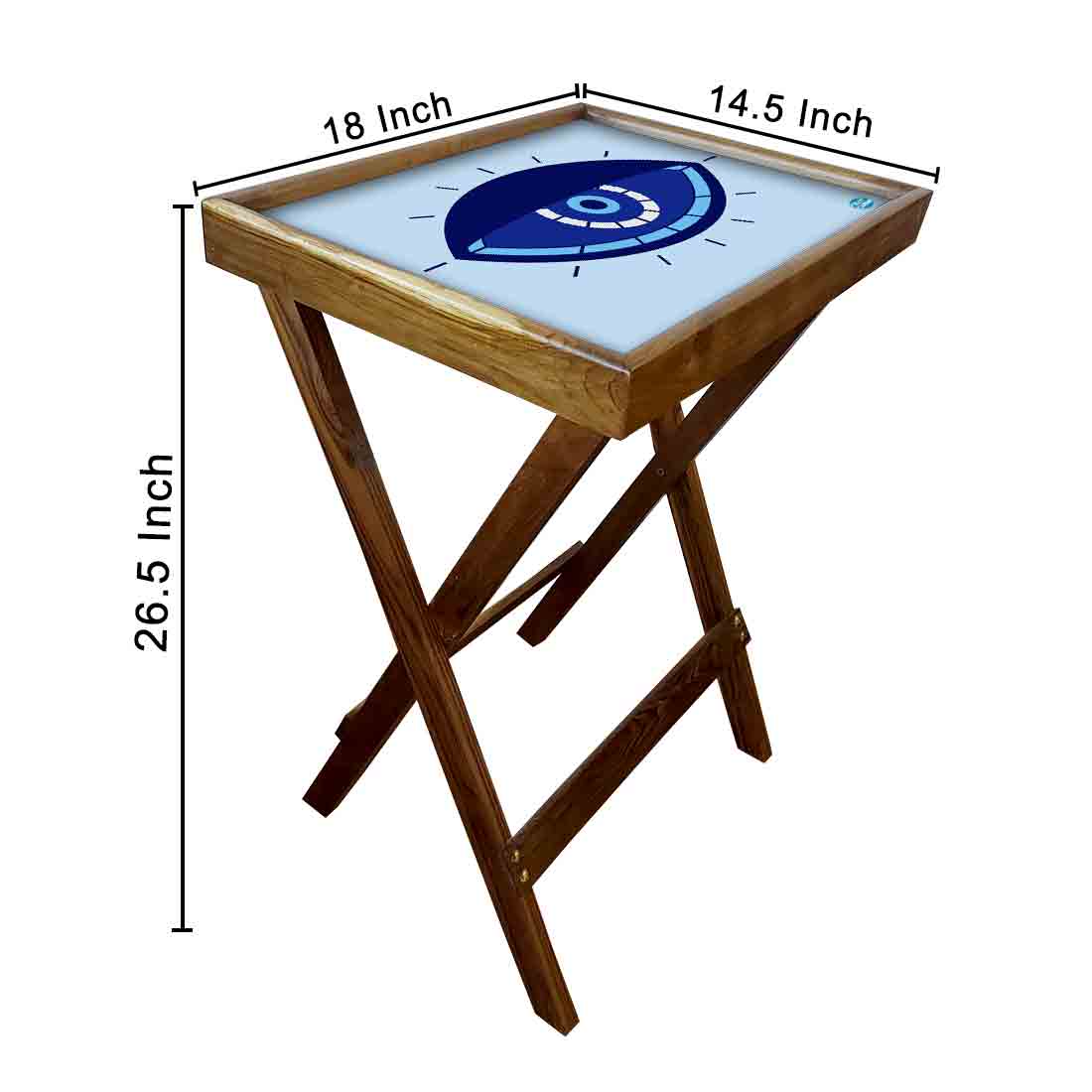 Foldable Living Room Tray Table Serving Corner Rack - Evil Eye Protector - Image 22