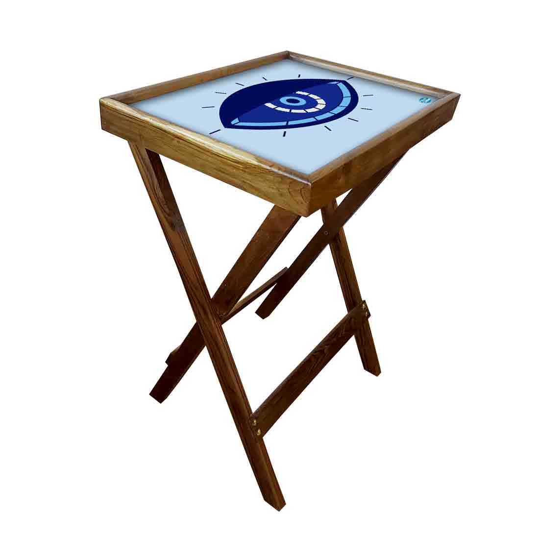Foldable Living Room Tray Table Serving Corner Rack - Evil Eye Protector - Image 26