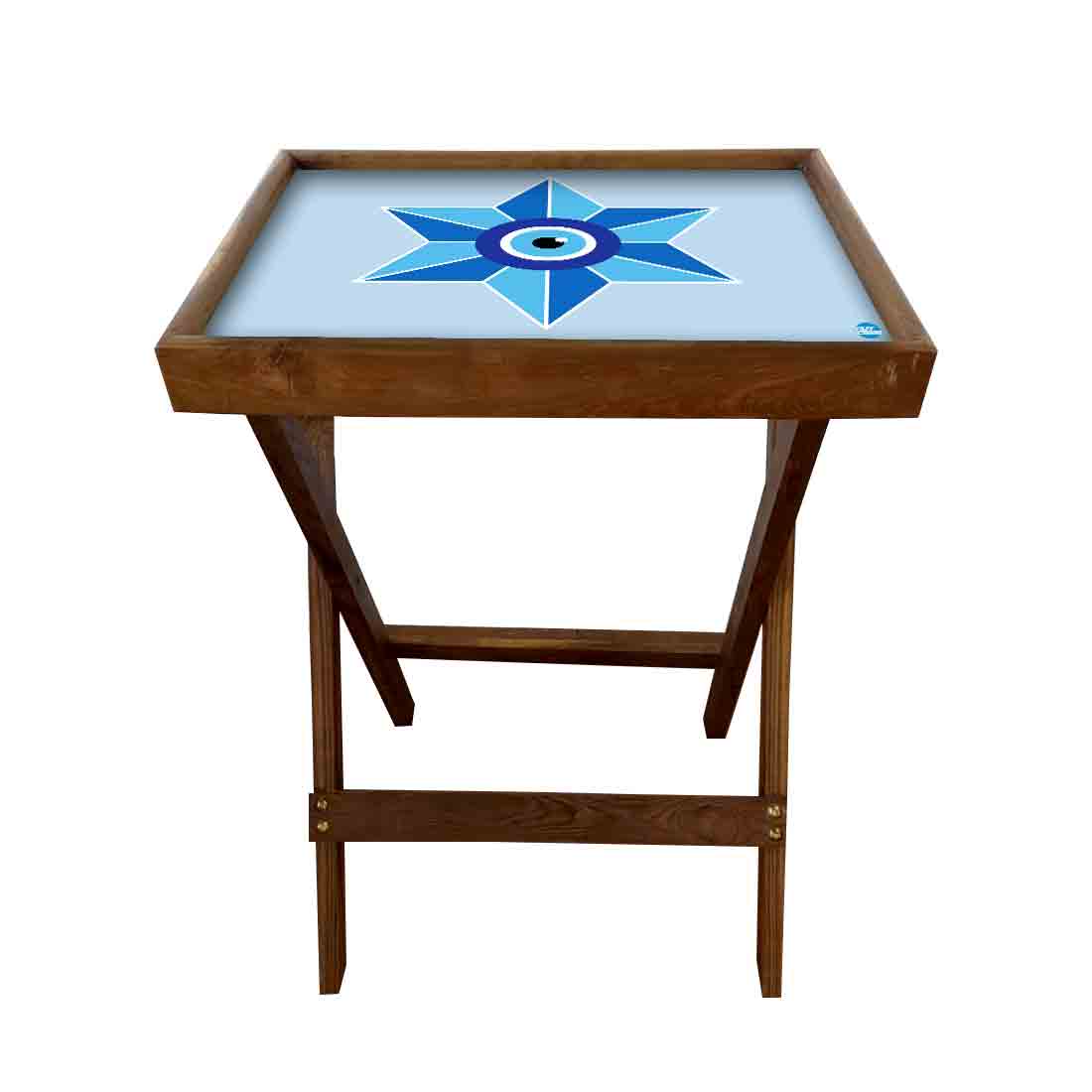 Foldable Side Table for TV Tray Tables Living Room  - Evil Eye Protector - Image 10