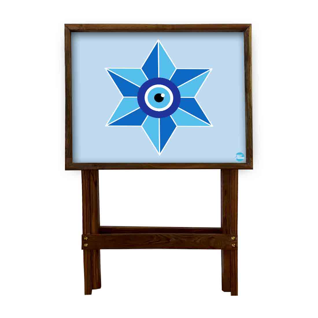 Foldable Side Table for TV Tray Tables Living Room  - Evil Eye Protector - Image 12