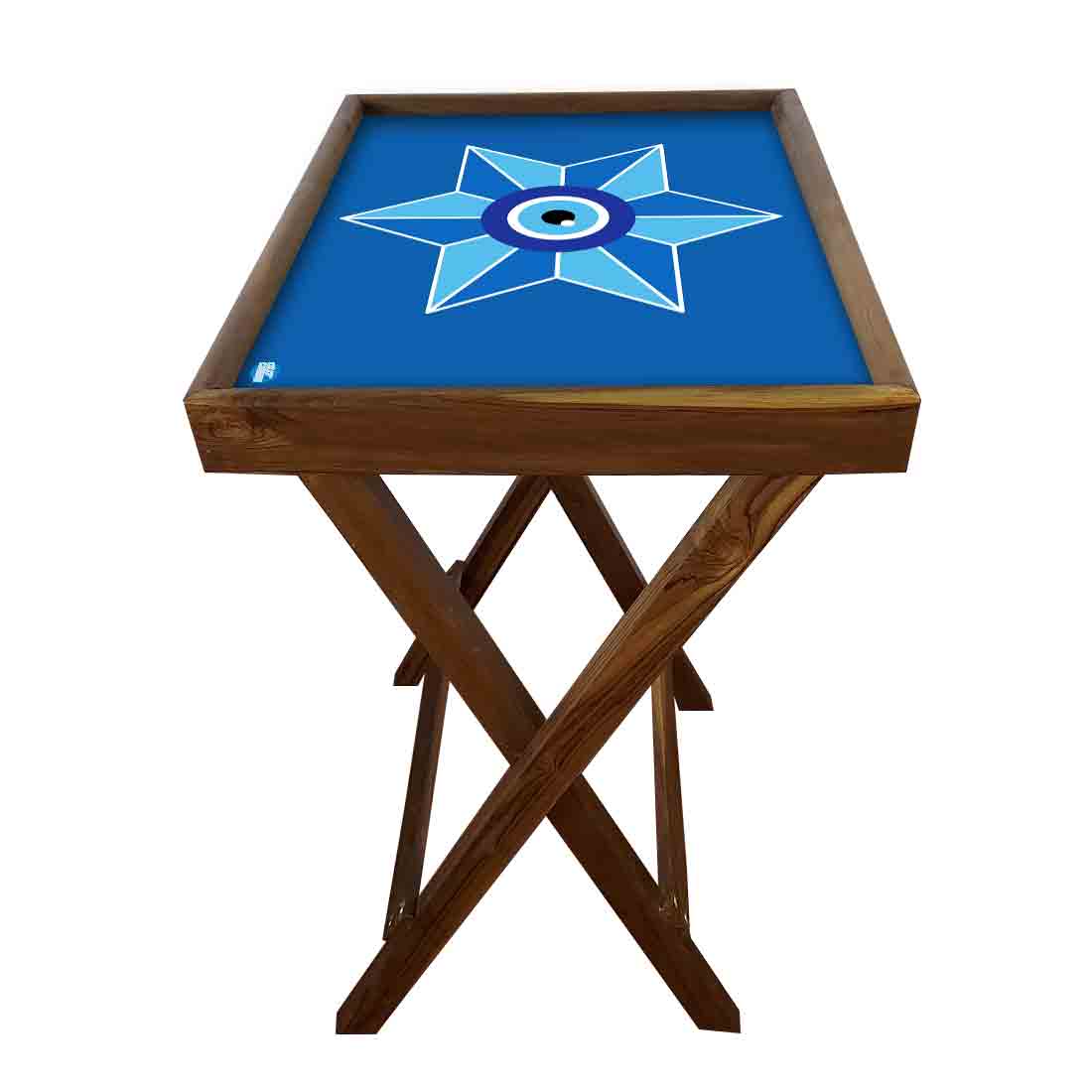 Foldable Side Table for TV Tray Tables Living Room  - Evil Eye Protector - Image 18