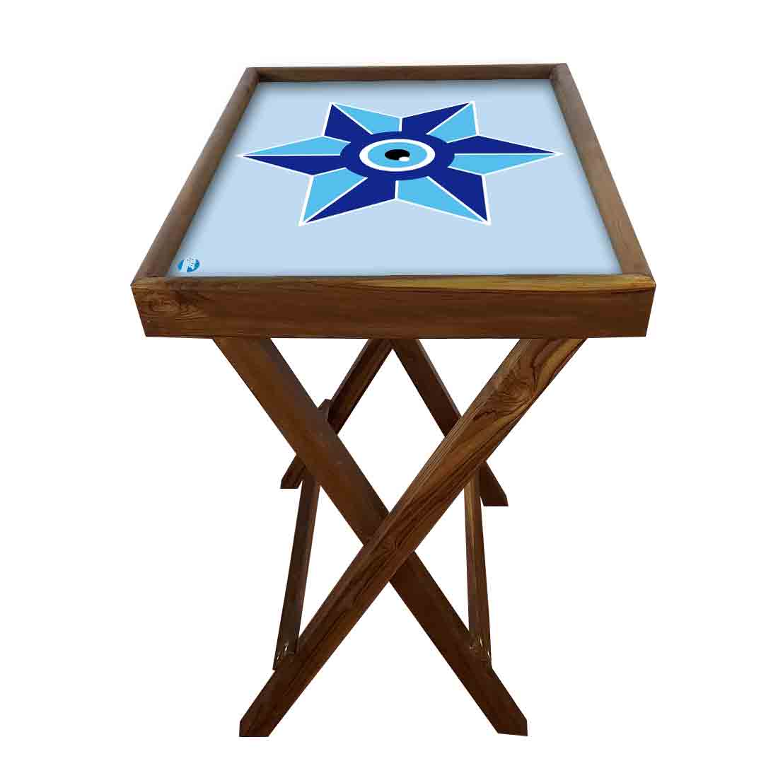 Foldable Side Table for TV Tray Tables Living Room  - Evil Eye Protector - Image 20