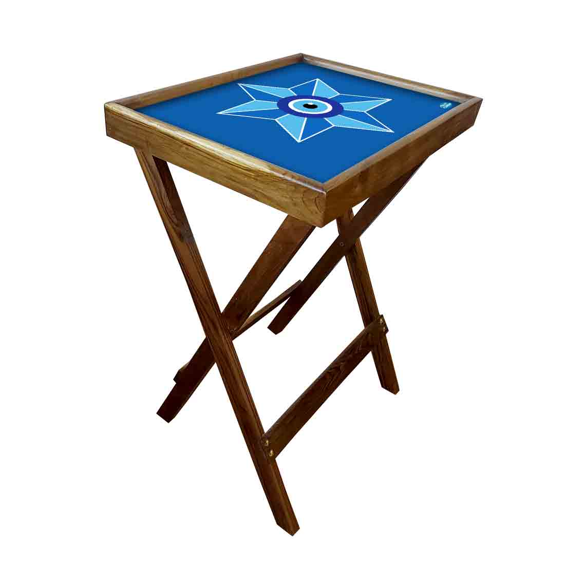 Foldable Side Table for TV Tray Tables Living Room  - Evil Eye Protector - Image 27