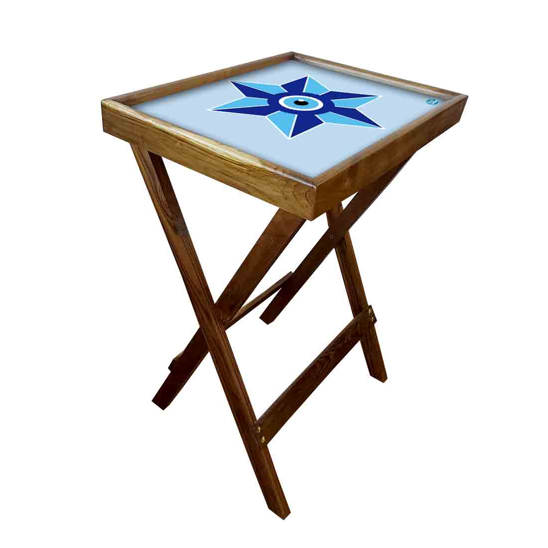 Foldable Side Table for TV Tray Tables Living Room  - Evil Eye Protector - Image 28