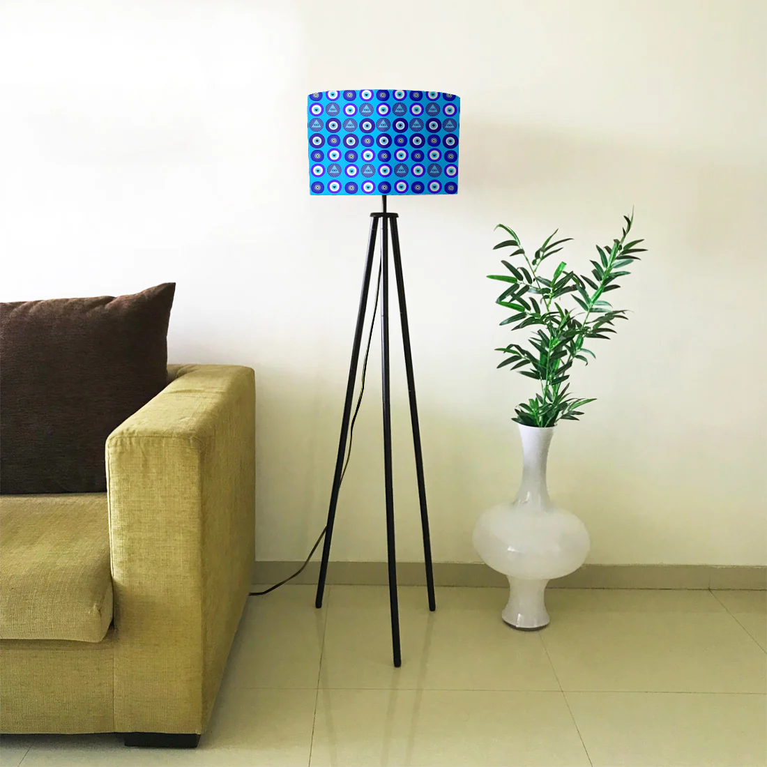 Modern Tripod Floor Lamp Standing Light for Bedroom Living Rooms Decor - Evil Eye Protector - Image 17