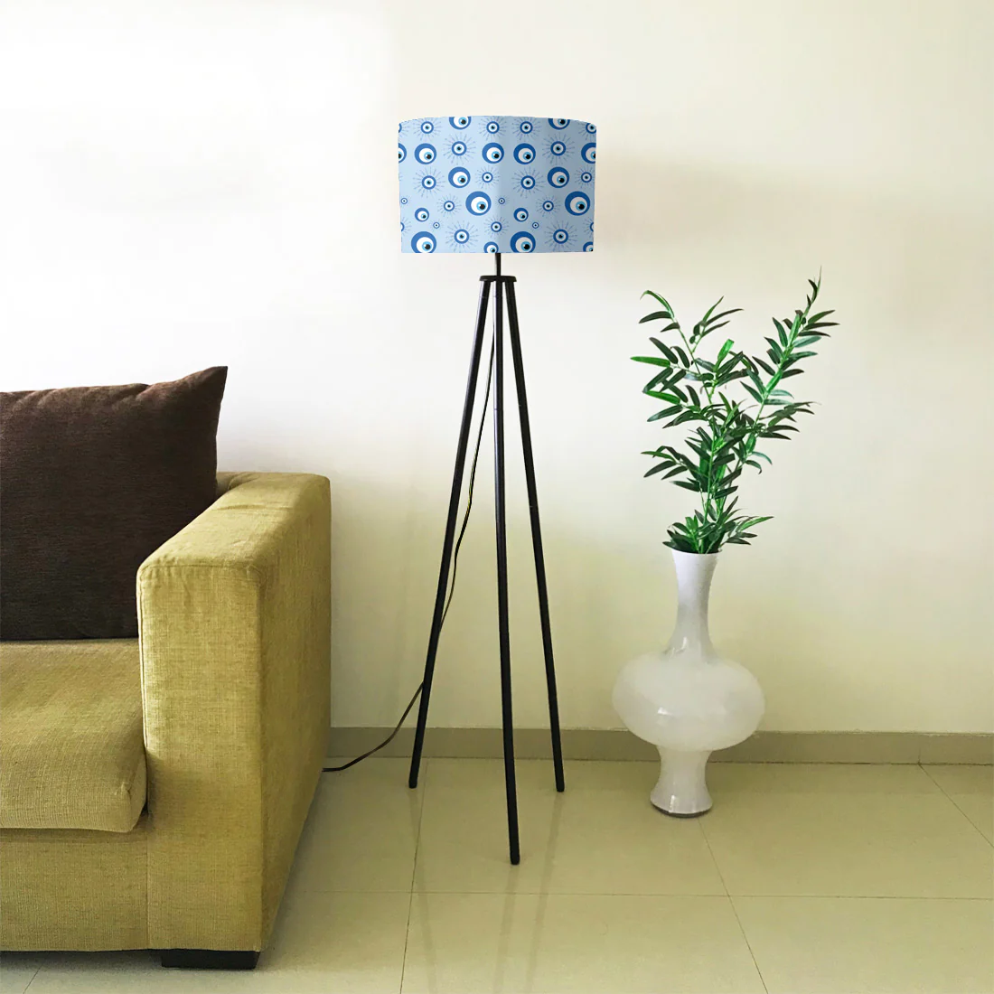 Modern Tripod Floor Lamp Standing Light for Bedroom Living Rooms Decor - Evil Eye Protector - Image 19