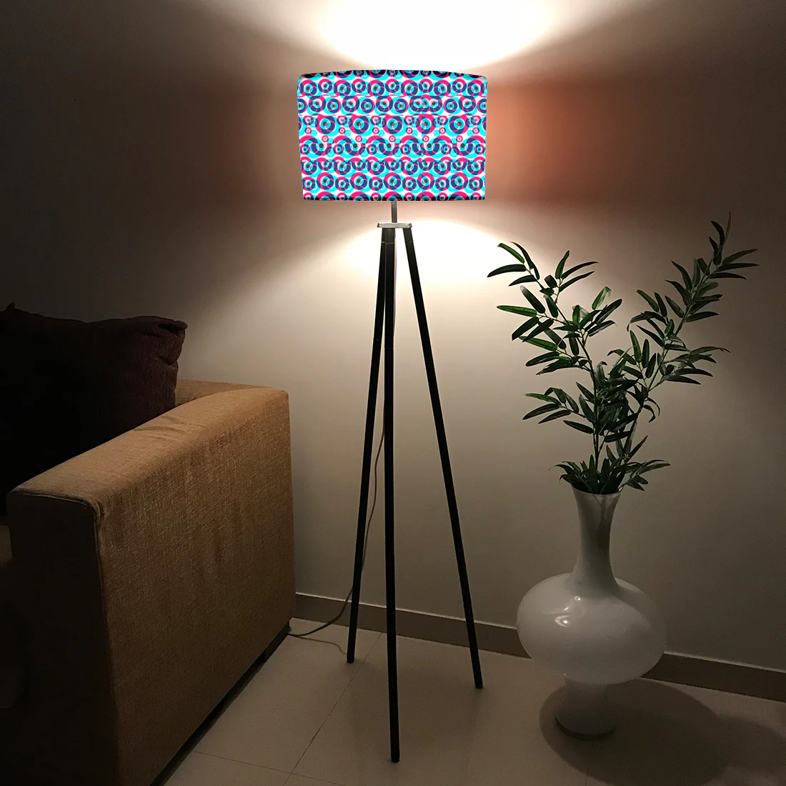Modern Tripod Floor Lamp Standing Light for Bedroom Living Rooms Decor - Evil Eye Protector - Image 2