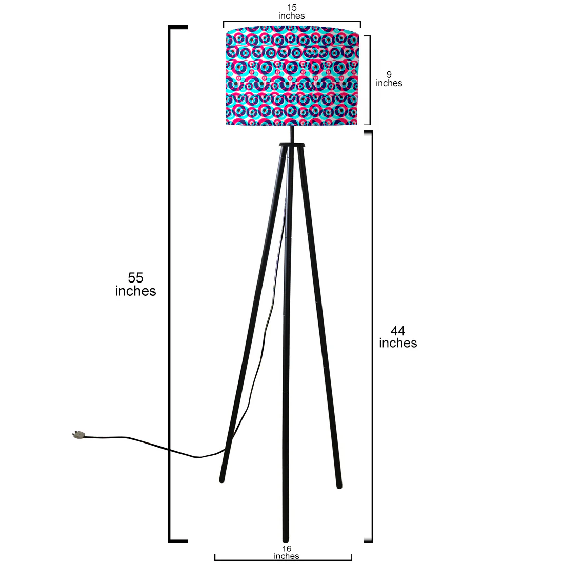 Modern Tripod Floor Lamp Standing Light for Bedroom Living Rooms Decor - Evil Eye Protector - Image 25