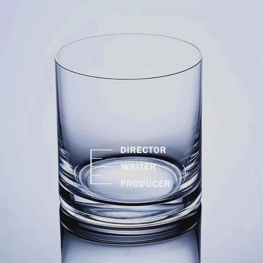 Designer Whiskey Glass for Mixed Drinks Bourbon - DIRECTOR WRITER PRODUCER Filmy - Image 5