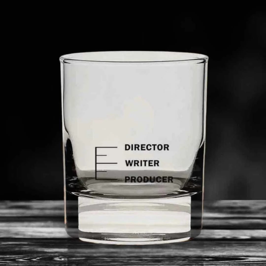 Designer Whiskey Glass for Mixed Drinks Bourbon - DIRECTOR WRITER PRODUCER Filmy - Image 7