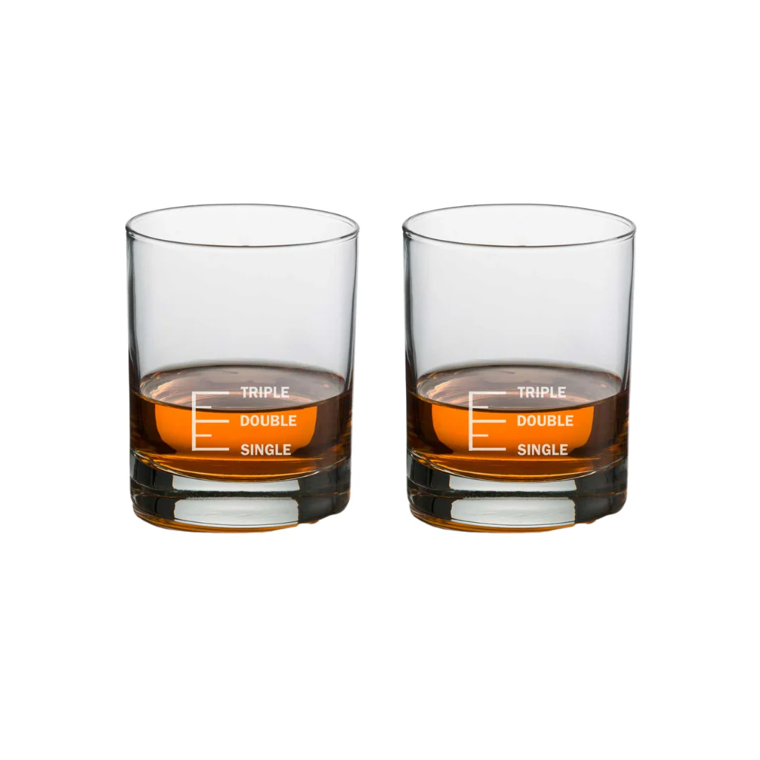 Whiskey Glasses Liquor Glass- Anniversary Birthday Gift Funny Gifts for Husband Bf - SINGLE DOUBLE TRIPLE - Image 11