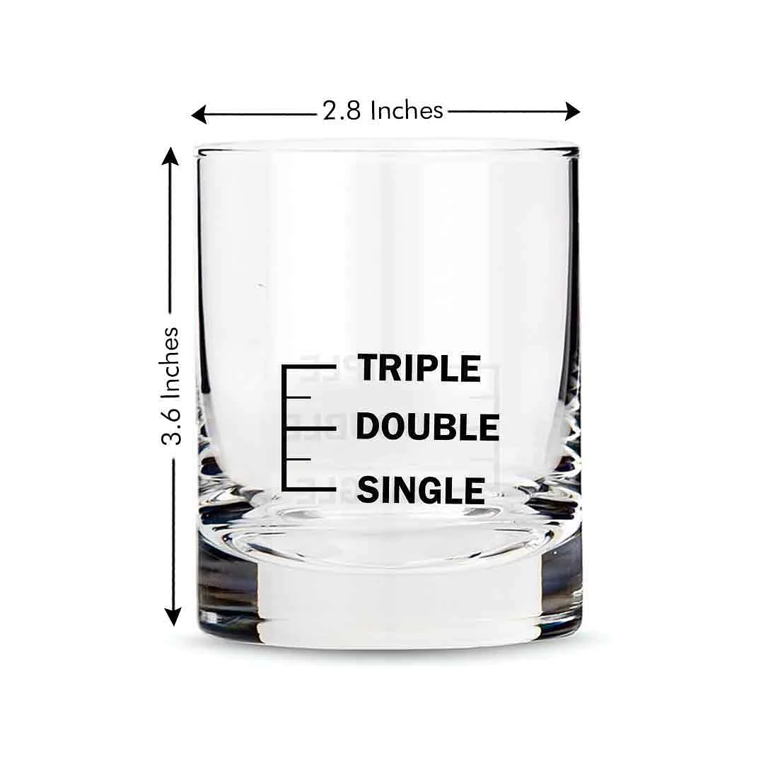 Whiskey Glasses Liquor Glass- Anniversary Birthday Gift Funny Gifts for Husband Bf - SINGLE DOUBLE TRIPLE - Image 6