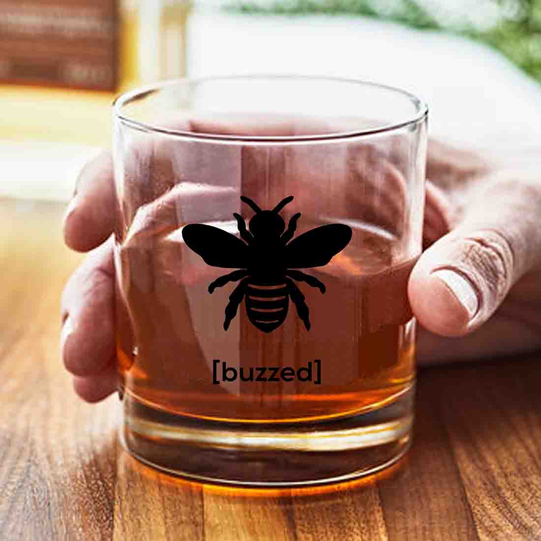 Whiskey Glasses Liquor Glass-  Anniversary Birthday Gift Funny Gifts for Husband Bf - BUZZED - Image 2