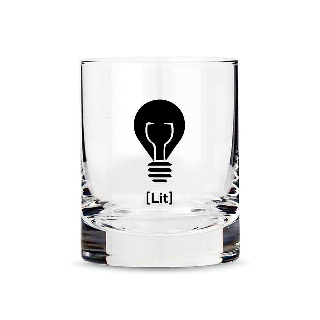 Whiskey Glasses Liquor Glass- Anniversary Birthday Gift Funny Gifts for Husband Bf - LIT