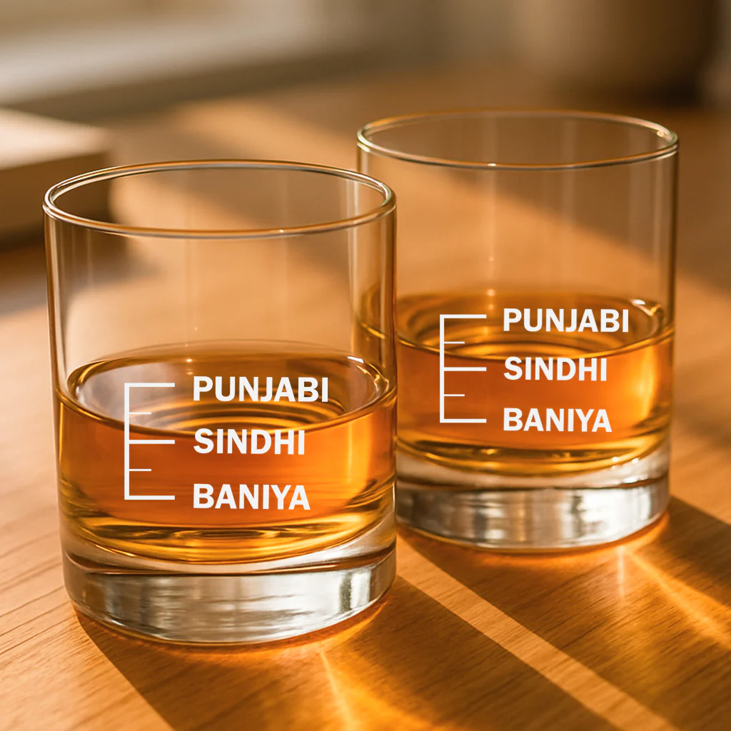 Whiskey Glasses Liquor Glass- Anniversary Birthday Gift Funny Gifts for Husband Bf - BANIYA SINDHI PUNJABI