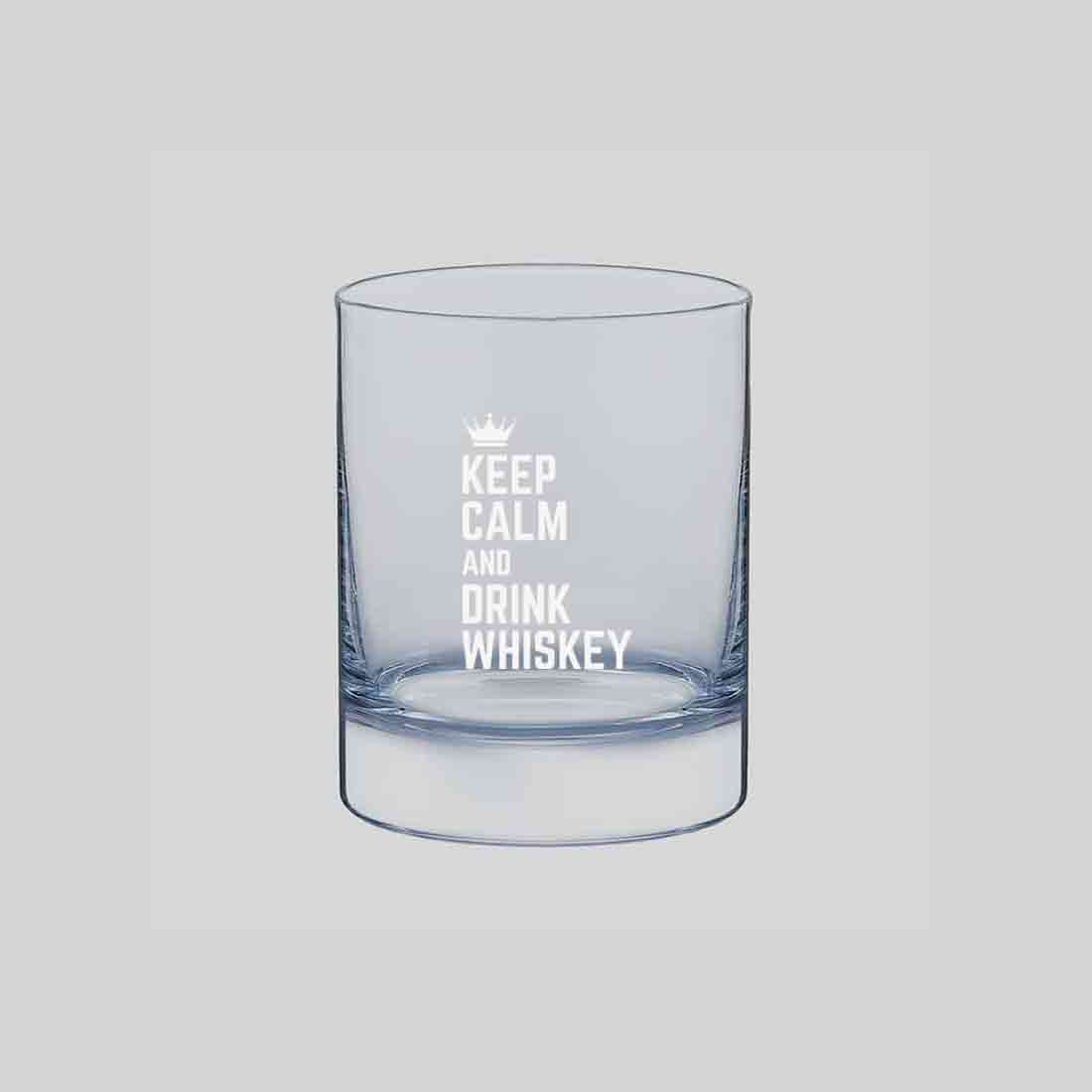 Whiskey Glasses Liquor Glass- Anniversary Birthday Gift Funny Gifts for Husband Bf - KEEP CALM AND DRINK WHISKY - Image 4