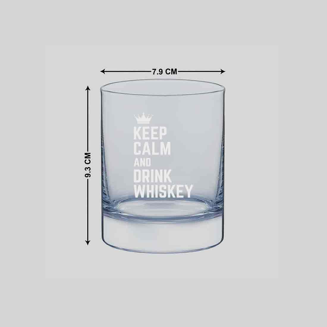 Whiskey Glasses Liquor Glass- Anniversary Birthday Gift Funny Gifts for Husband Bf - KEEP CALM AND DRINK WHISKY - Image 5