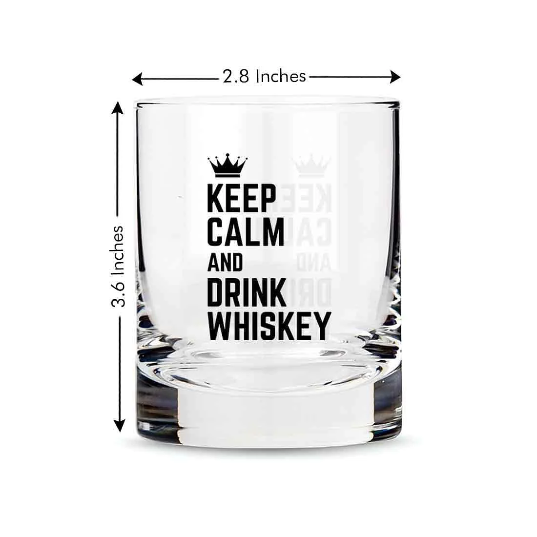Whiskey Glasses Liquor Glass- Anniversary Birthday Gift Funny Gifts for Husband Bf - KEEP CALM AND DRINK WHISKY - Image 8