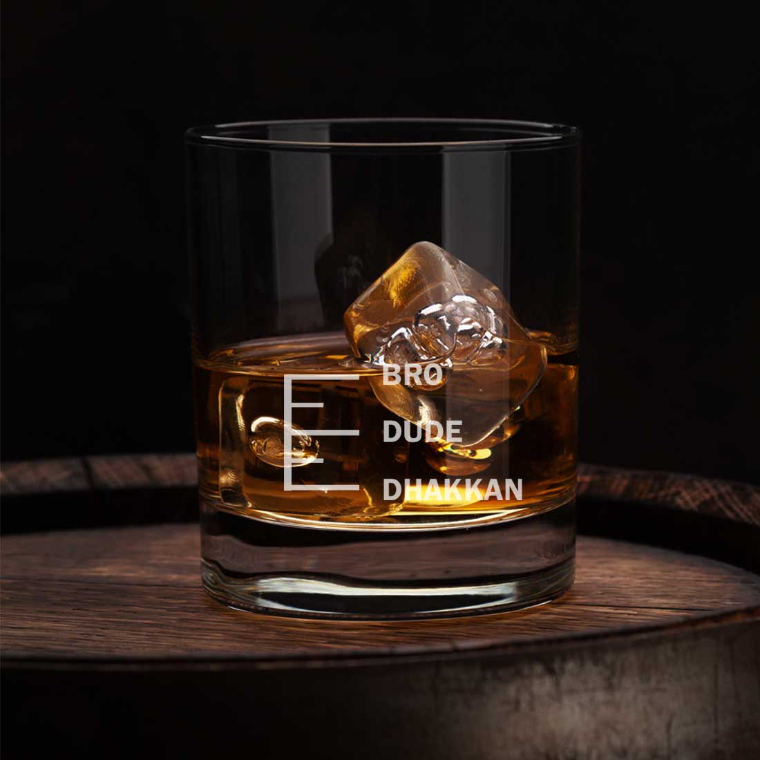 Whiskey Glasses Liquor Glass- Anniversary Birthday Gift Funny Gifts for Husband Bf - DHAKKAN DUDE BRO - Image 7