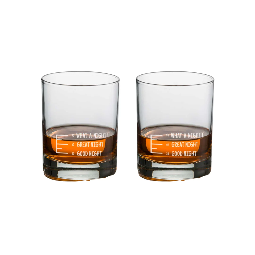 Whiskey Glasses Liquor Glass- Anniversary Birthday Gift Funny Gifts for Husband Bf - GOOD NIGHT GREATE NIGHT WHAT NIGHT? - Image 11