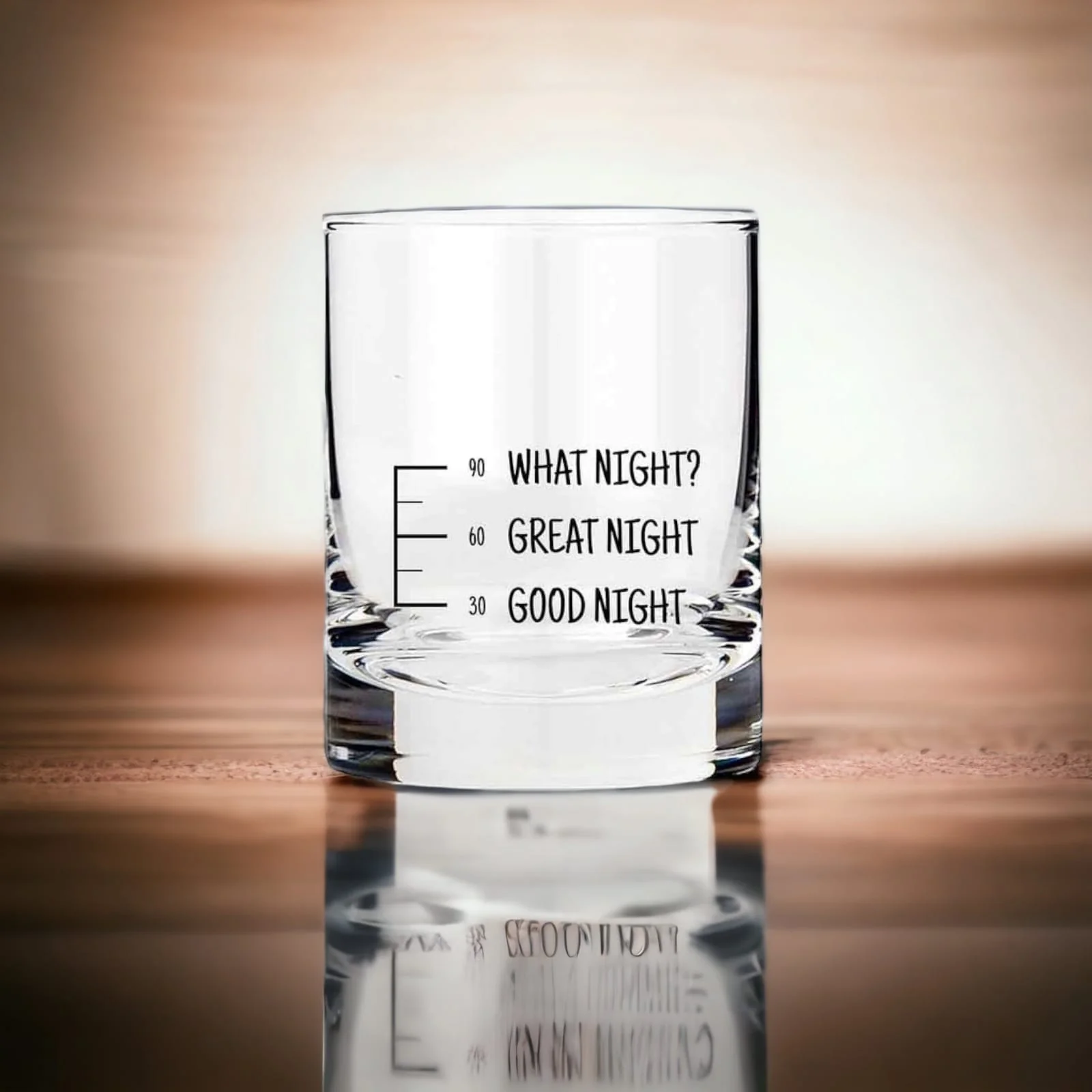 Whiskey Glasses Liquor Glass- Anniversary Birthday Gift Funny Gifts for Husband Bf - GOOD NIGHT GREATE NIGHT WHAT NIGHT? - Image 2