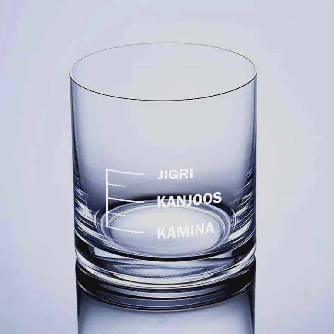 Whiskey Glasses Liquor Glass- Anniversary Birthday Gift Funny Gifts for Husband Bf - KAMINA KANJOOS JIGRI - Image 11