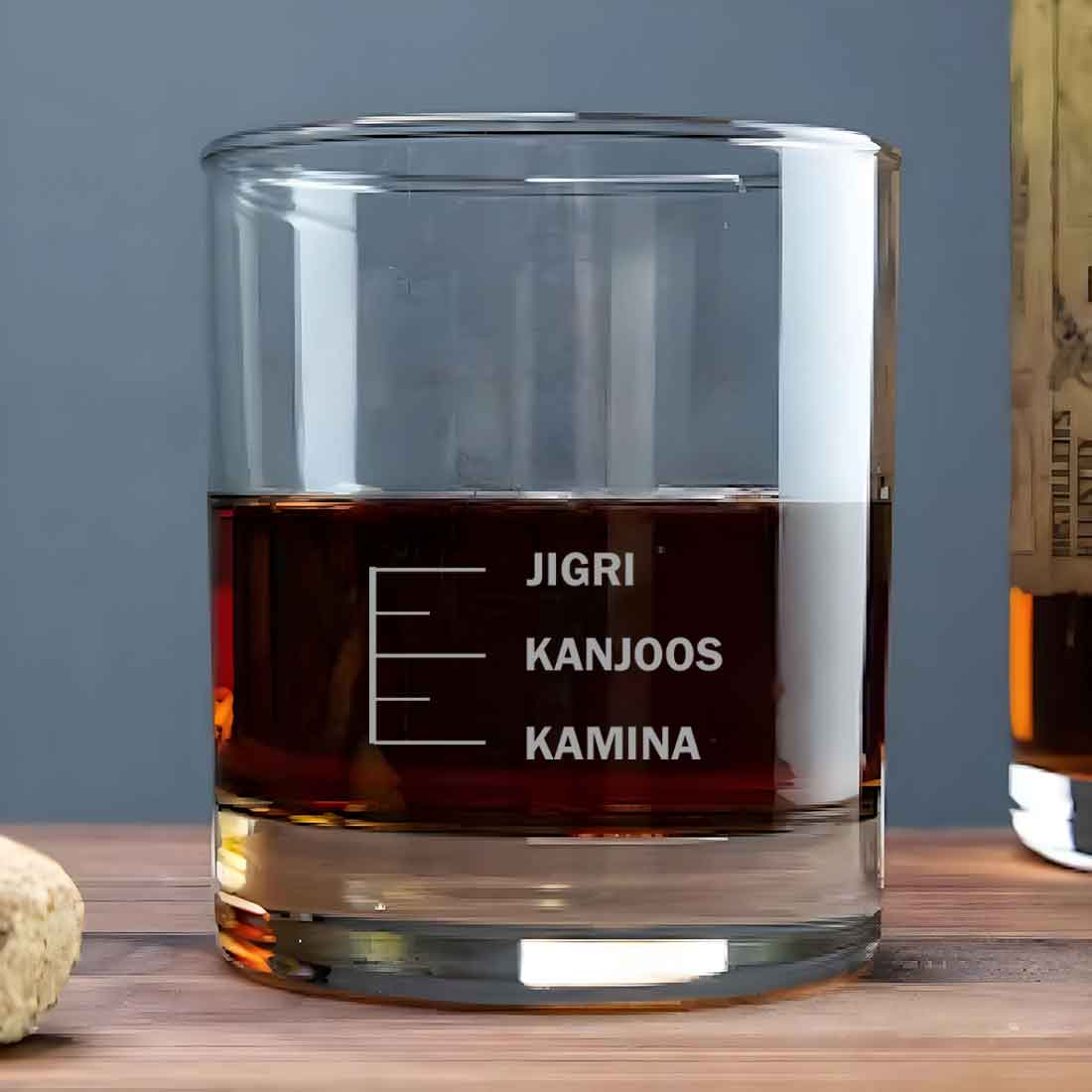 Whiskey Glasses Liquor Glass- Anniversary Birthday Gift Funny Gifts for Husband Bf - KAMINA KANJOOS JIGRI - Image 2