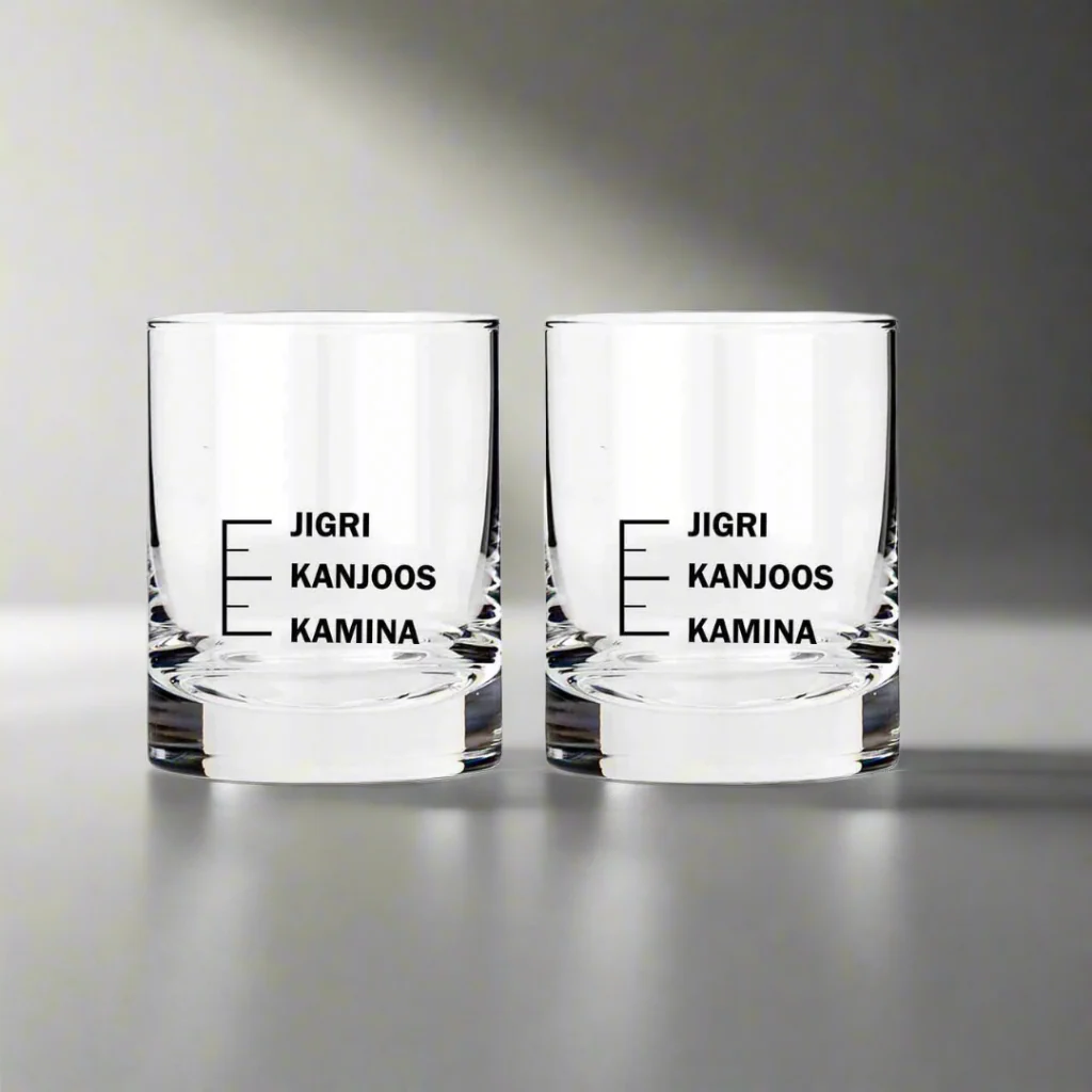 Whiskey Glasses Liquor Glass- Anniversary Birthday Gift Funny Gifts for Husband Bf - KAMINA KANJOOS JIGRI - Image 8
