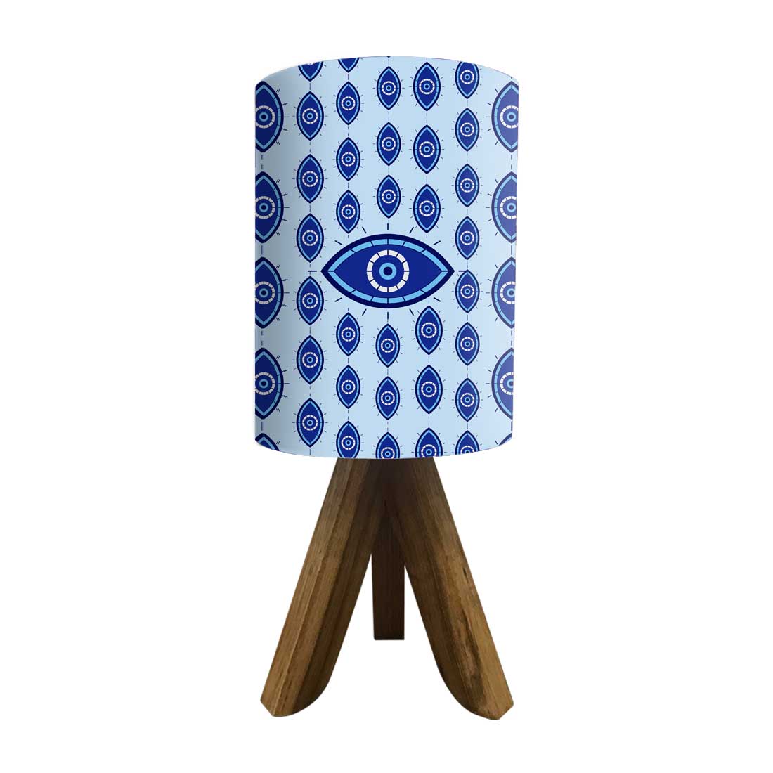 Wooden Table Lamp Mini Tripod Lamps for Kids Bedroom-Evil Eye Protector (3W LED Bulb Included) - Image 22