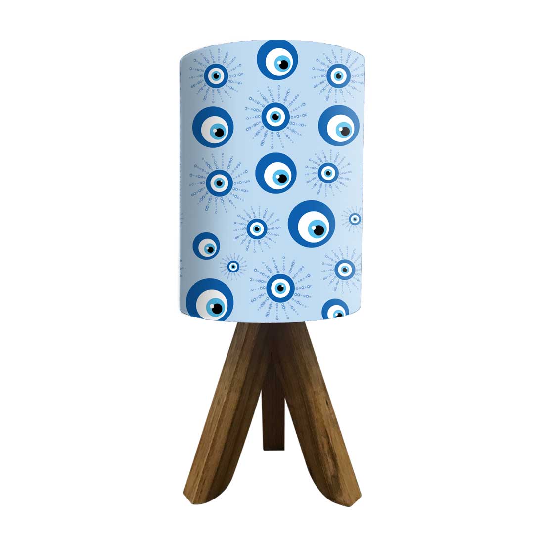Wooden Table Lamp Mini Tripod Lamps for Kids Bedroom-Evil Eye Protector (3W LED Bulb Included) - Image 24