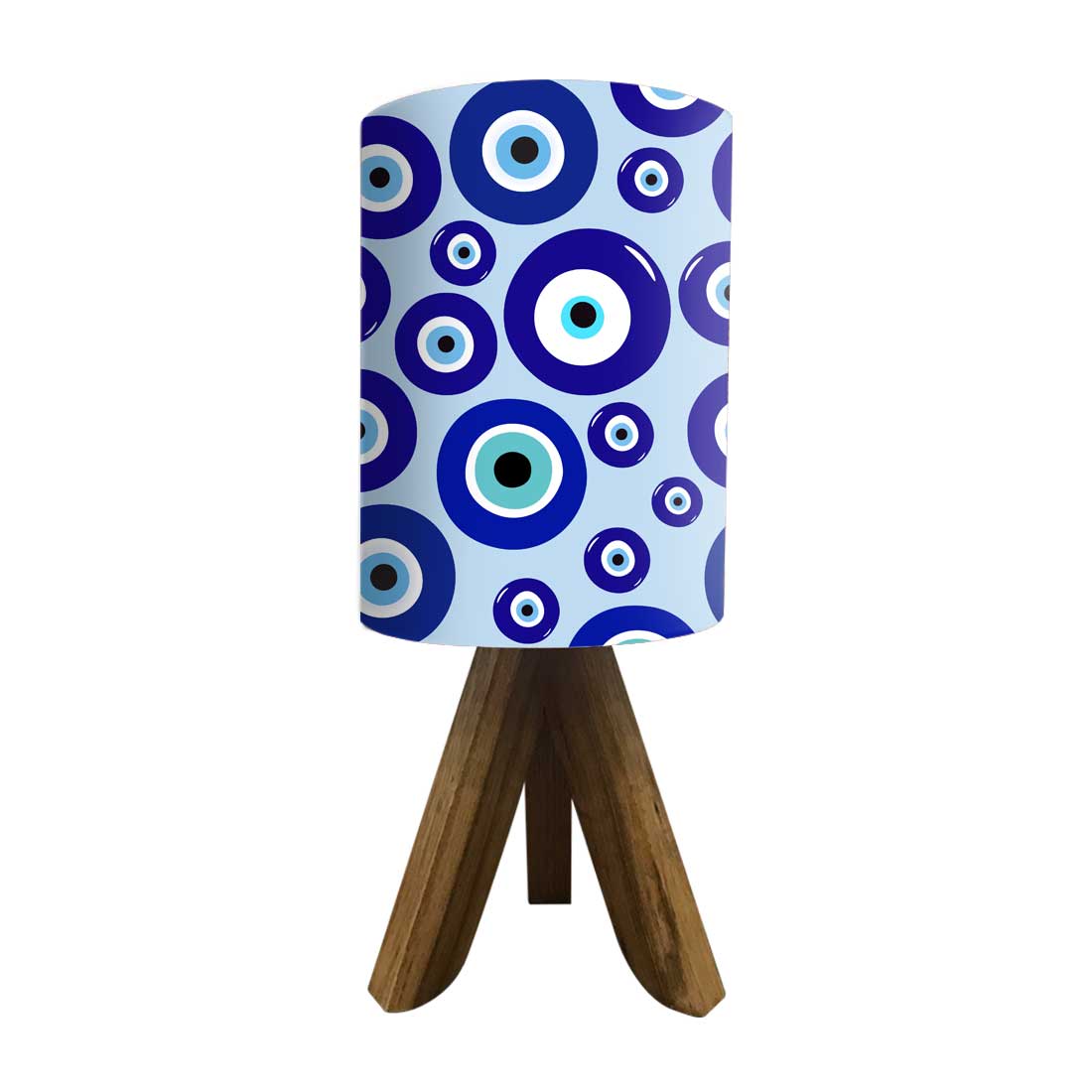 Wooden Table Lamp Mini Tripod Lamps for Kids Bedroom-Evil Eye Protector (3W LED Bulb Included) - Image 25