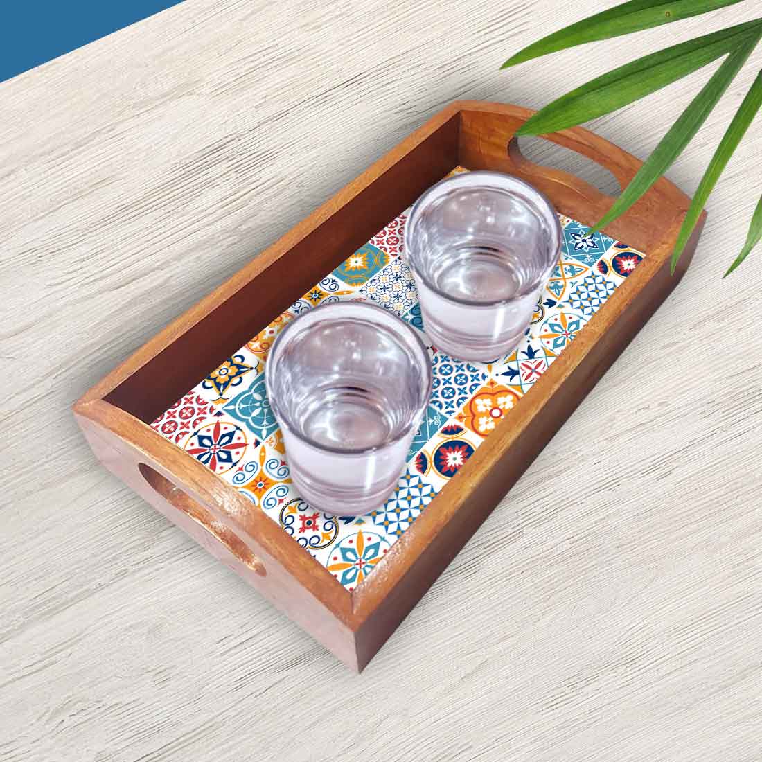 Wooden Serving Tray Set of 3 for Home Décor and Dinign Use - Image 3