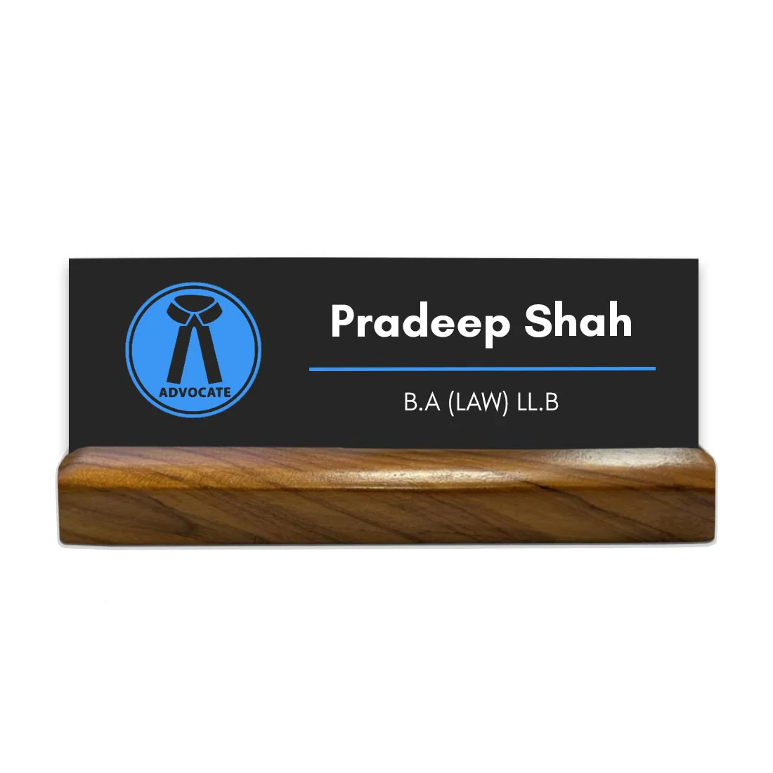 Lawyer Desk Name Plate for Office Table Name Plaque for Lawyers and Advocates - Image 5