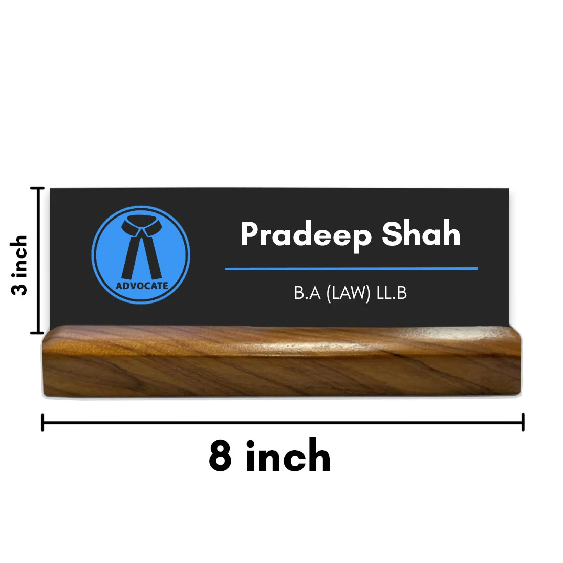 Lawyer Desk Name Plate for Office Table Name Plaque for Lawyers and Advocates - Image 6