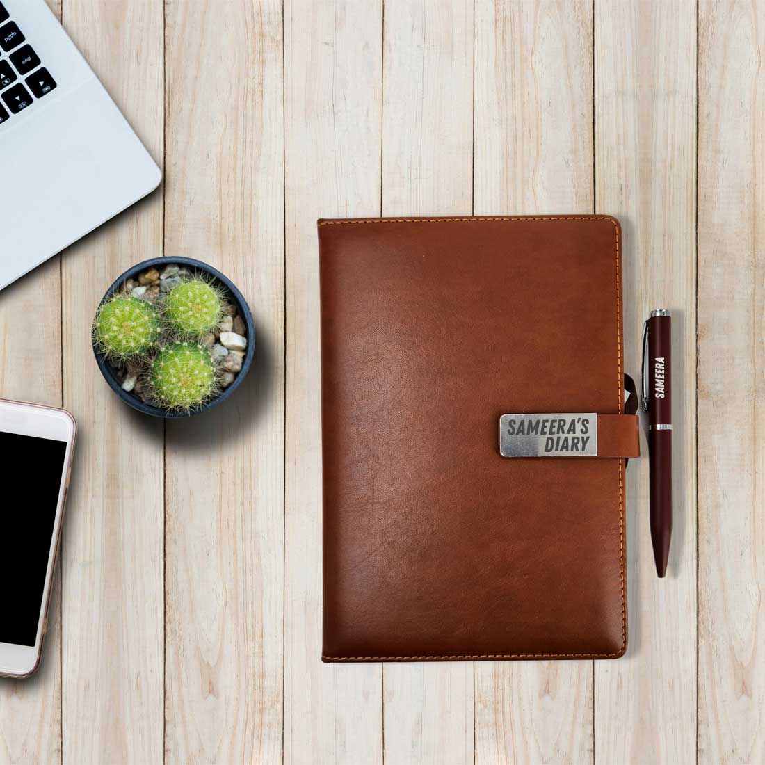 Personalized Diary with Pen Engraving Name Notebook Set - Corporate Gift - Image 11
