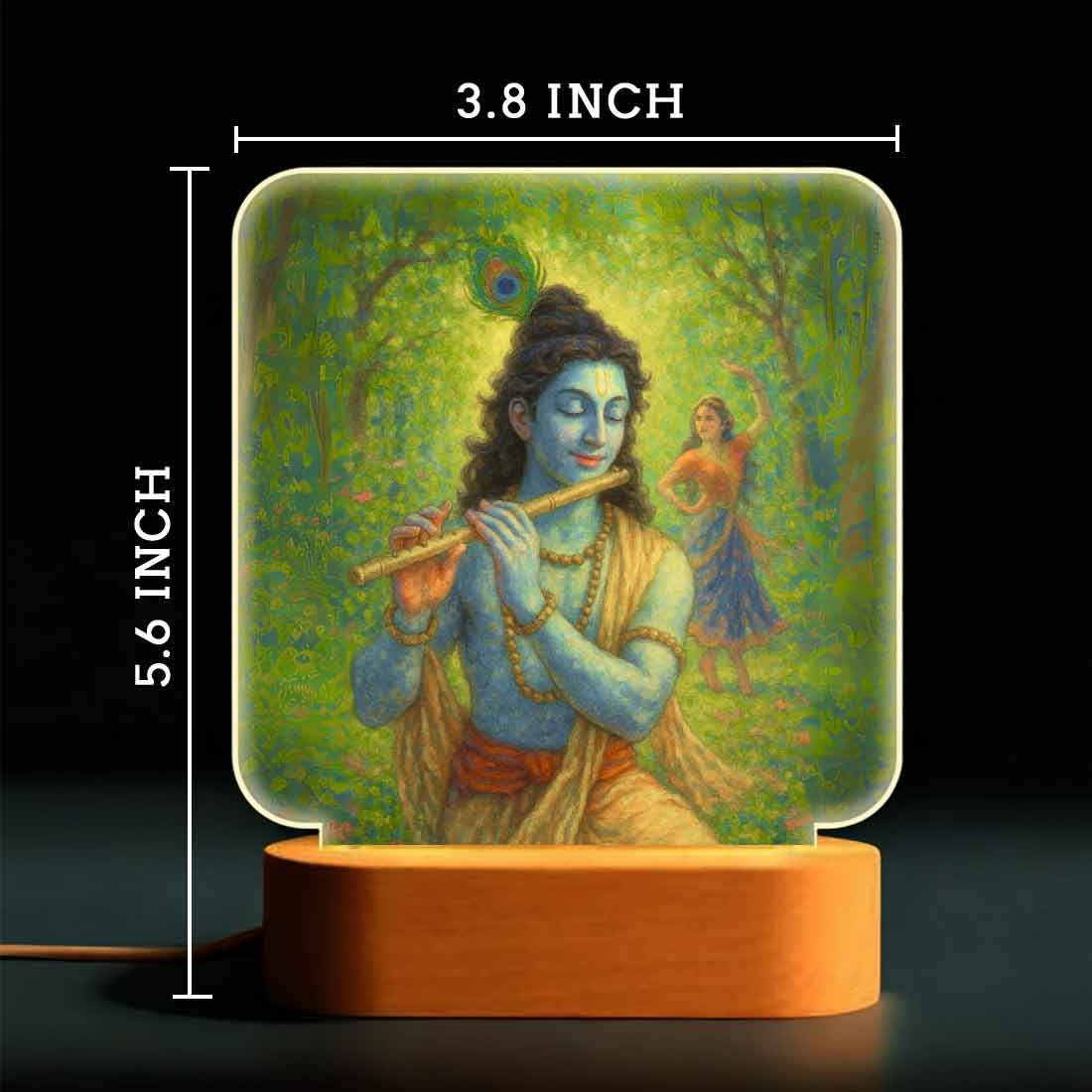 Divine Krishna Night Lamp – Perfect for Bedroom, Mandir & Spiritual Gifting - Image 3