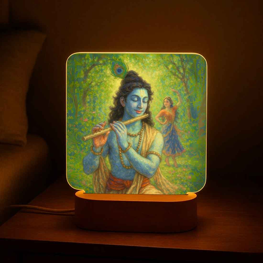 Divine Krishna Night Lamp – Perfect for Bedroom, Mandir & Spiritual Gifting - Image 4