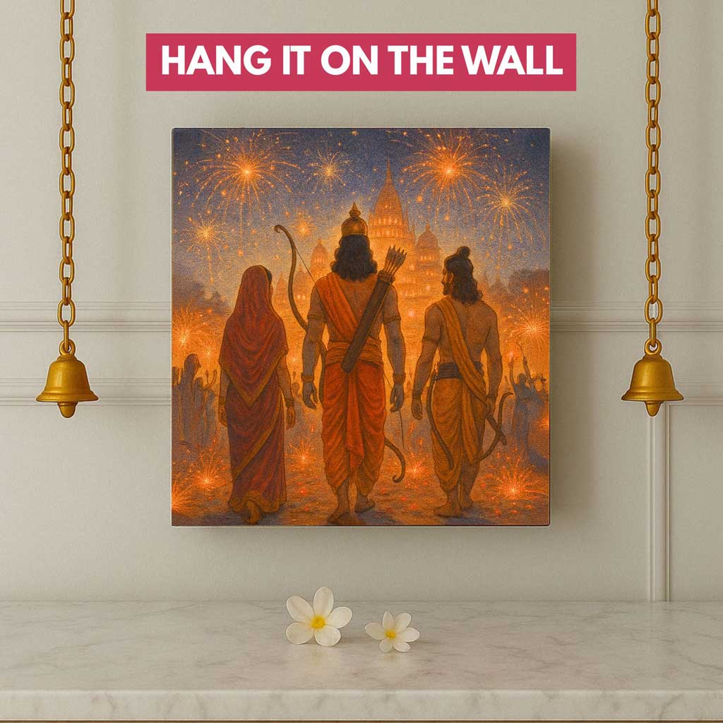Divine Ram LED Lights Table Lamp for Home Temple, Bedroom & Wall Décor - Image 4