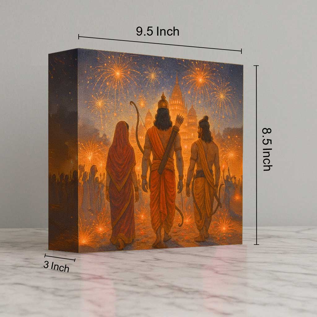 Divine Ram LED Lights Table Lamp for Home Temple, Bedroom & Wall Décor - Image 6
