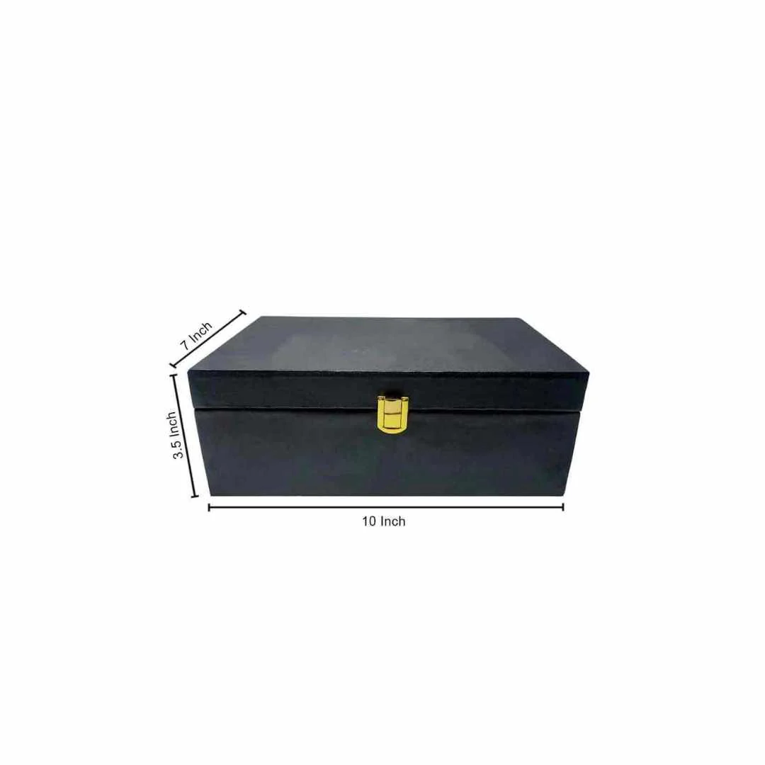 Diwali Gift Box - PU Leather Gift Box for Diwali-Available in Black & Pink - Image 5