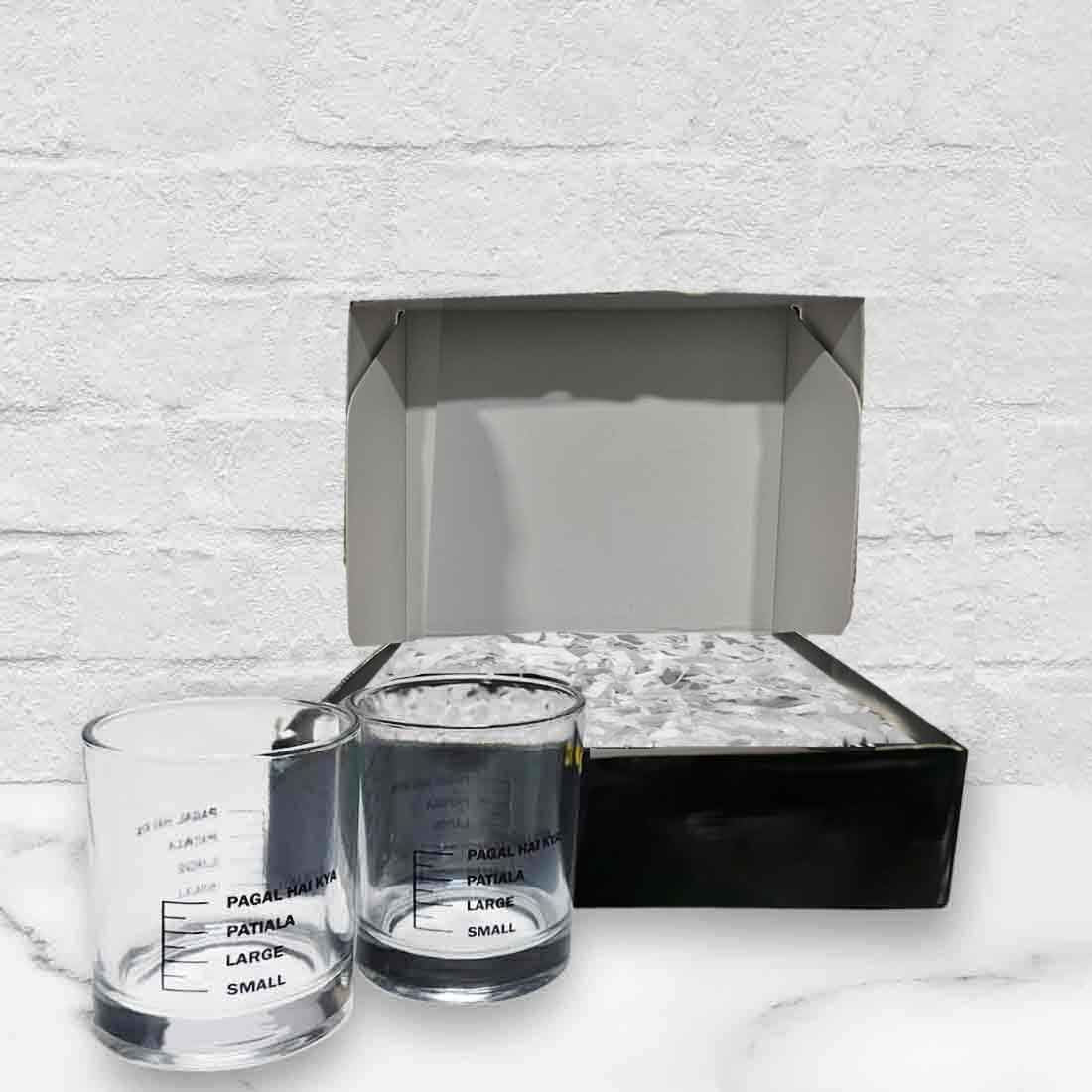 Diwali Gift Set with 2 Whiskey Glasses (Pagal Hai Kya) - Image 4